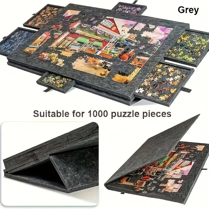 Premium 6-Drawer Tilting Puzzle Station