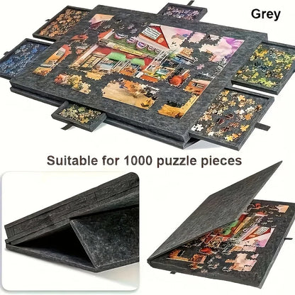 Premium 6-Drawer Tilting Puzzle Station
