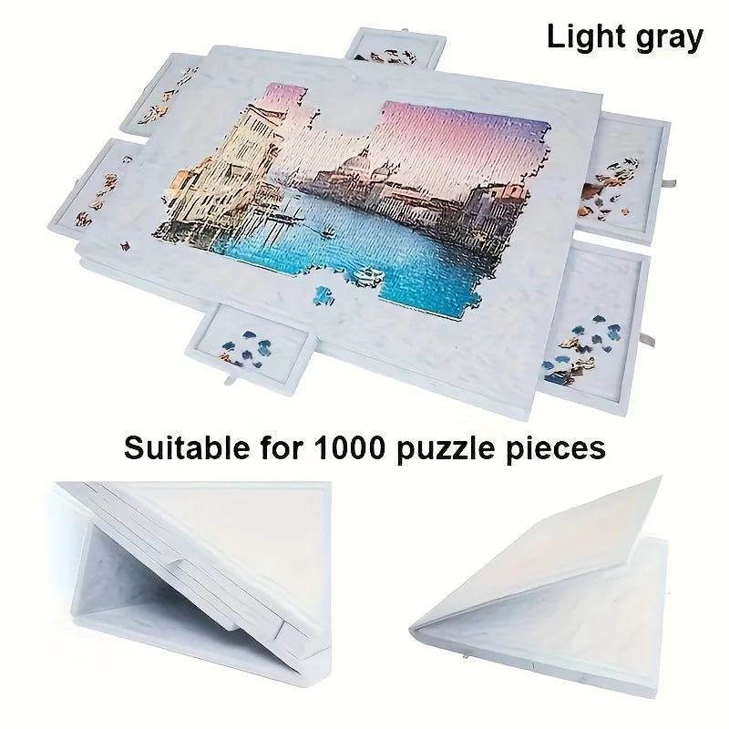 Premium 6-Drawer Tilting Puzzle Station