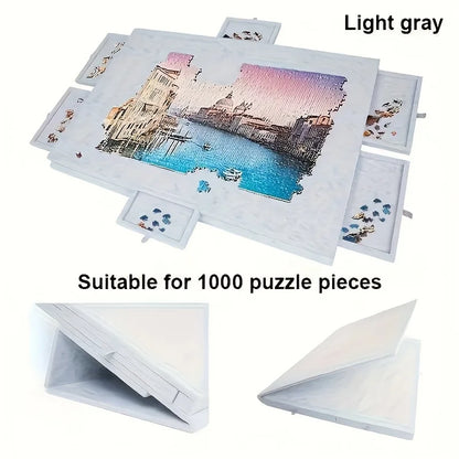Premium 6-Drawer Tilting Puzzle Station