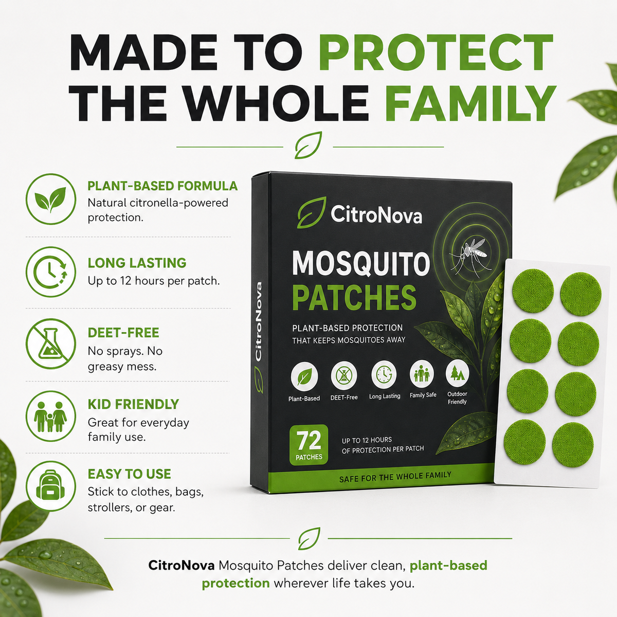 CitroNova Mosquito Patches